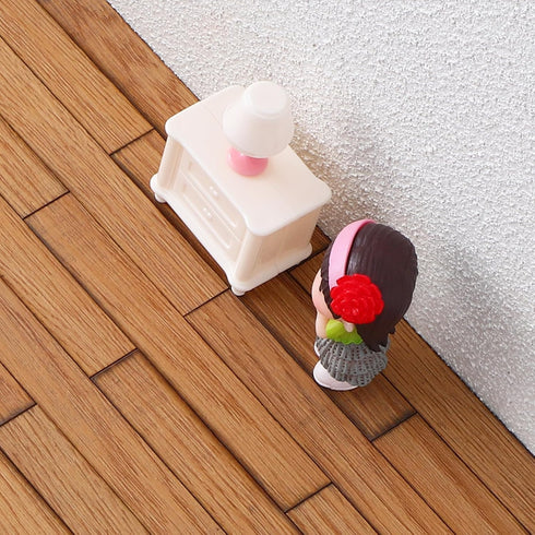 BESTOYARD 40Pcs Dollhouse Flooring Models 1:12 Scale Floor Boards Mini Wooden Dollhouse Floor Boards Geometric Doll House Furniture Mini House Rec...