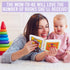Hadley Designs 25 Books For Baby Shower Request Cards - Pink Baby Shower Invitation Inserts, Guest Book Alternative, Bring A Book Instead Of A Car...