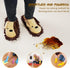 Washable Chenille Microfiber Slippers Floor Dust Dirt Hair Detachable Microfiber Mop Slippers for Office Home Room (Brown, Women 7-9/Men 5-7)...