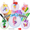 Chuangdi 6 Sets Cross Stitch Kits for Kids Embroidery Kit for Beginners Embroidery Stitches Practice Kit Beginner Embroidery Kit Starters Cross St...