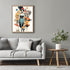 Posterizer 1 pcs-vintage fashion woman with animals sci fi collage-Abstract & Modern Art-Retro Art-Gift for Women, Fashionistas, Designer Fashion ...