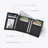 ESTALON Real Leather Trifold Wallet For Men-RFID Slim Tri Fold Wallets Minimalist 3 fold Credit Card Holder ID Window (Charcoal/Sierra)...