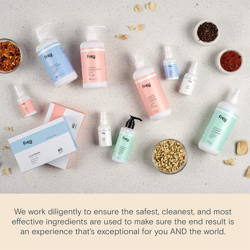 FREY Fabric Freshener Spray | Linen Spray Deodorizer for Laundry Refreshing | Defends Against Tough Odors | All Three Scents: Cedarwood, Sandalwoo...