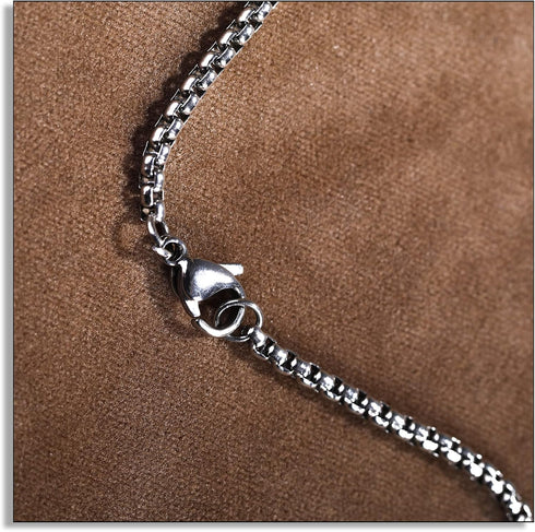 Punk Stainless Steel Razor Blade Pendant Necklace...