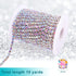 BLINGINBOX Rhinestones Chain 10 Yards SS16/4mm Crystal AB Glass Sew On Rhinestones Cup Chain with Silver Bottom Sew On Trim(ss16-4mm, Crystal AB-S...