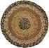 VHC Brands Kettle Grove Primitive Textured Jute Striped Round Kitchen Table Trivet 8"...