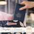 Christian Art Gifts Checkbook Cover for Women and Men with Inspirational Scripture - Be Still and Know - Navy Faux Leather Checkbook Cover for Dup...