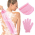 Exfoliating Shower Bath Set Gloves Back Scrubber Washcloth Wash Cloths Double Sided Microfibre Shower Body Gloves Adults and Kids for Body, Face, ...