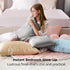 Bedsure King Size Satin Pillowcase Set of 2 - Dark Grey Pillow Covers for Hair and Skin with Envelope Closure, Similar to Silk Pillow Cases, Gifts...