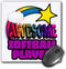 3dRose Shooting Star Rainbow Awesome Softball Player Mouse Pad (mp_201411_1)...