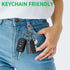 Small Pill Box,(2 Pack) Keychain Pill Holder Portable Mini Travel Pill Container Metal Case Bottle with Keyring...