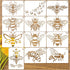 Bee Stencils for Painting Honey Bee Stencil Queen Bee Template Paint Stencils for Painting on Wood Burning Art Craft Canvas Furniture Wall (A5 Bee...
