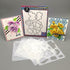 Alinacutle 5pc Peony Flower Layering Stencils & 1set Frame Dies Set Plastic Stencil with Frames Metal Cutting Die Cut for DIY Art Craft Paper Craf...