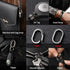 FEGVE Titanium Key Chain Rings with 2 Stainless Steel Key Rings, Mini carabiner Key holder Small Quick release Connecting Keychain Accessories for...