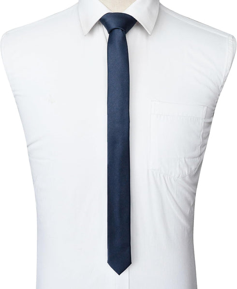 RBOCOTT Solid Color 1.58" Wide Skinny Tie Slim Necktie for Men (4cm)...