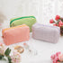 2 Pcs Cosmetic Bags Striped Makeup Bags Makeup Pouches Toiletry Bags Travel Organizers Makeup Travel Cases Beauty Organizers (Green Striped)...
