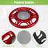 ACROPIX Universal 6" Car Speaker Grills Cover Mesh Round 6 Inch Audio Speaker Subwoofer Guard Protector Case with Mounting Screws Iron Red - Pack ...