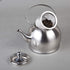 Creative Home Royal Tea 1.0 Quart Stainless Steel Stovetop Tea Kettle with Removable Infuser Basket Folding Handle Capsulated Bottom for Even Heat...