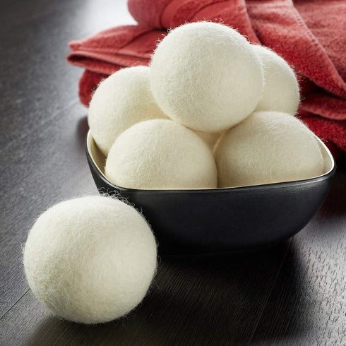 Casafield Wool Dryer Balls Set of 6, Extra Large Organic Handmade 100% New Zealand Wool, Natural Laundry Fabric Softener...