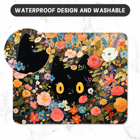 ITNRSIIET Mouse Pad, Gaming Mouse Pad, Mouse Pads for Desk, Non-Slip Rubber Base Stitched Edge Premium-Textured Waterproof for Wireless Mouse Comp...