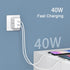 Milipow 40W Dual Ports PD3.0 USB-C Type-C Compact Charger Adapter Compatible with A Variety of Smartphones, IPad Pro, IPad Air, Google Pixel, AirP...
