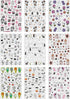 JMEOWIO 9 Sheets Halloween Nail Art Stickers Decals Self-Adhesive Cute Flower Ghost Nail Supplies Nail Art Design Decoration Accessories...