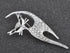 Alilang Silvery Tone Clear Crystal Colored Rhinestones Cat Kitten Cut Out Brooch Pin...