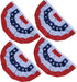 OZ American Bunting Flag, US Pleated Fan Bunting, Patriotic Banner, Fence Banner, Curtain Banner, 4th of July Flag-pack of 4...