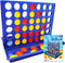 4 in a Row Game Big, 6 Spare Discs Included, Board Games Toys for Boys, Classic Four in a Row and Family Fun Games for Ages 3 4 5 6 7 8 Year Old K...