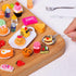 50Pcs Miniature Food Drinks Bottle Soda Pop Cans, Pretend Play Mini Kitchen Game Party Accessories Toys Hamburg Cake Ice Cream for 1/12 Doll House...