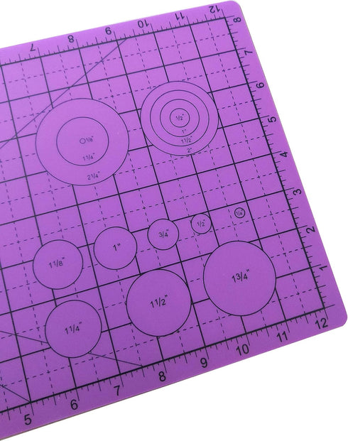 KC GLOBAL A4 (13"x9") Professional Grade Self-Healing Cutting Mat (Purple) - Odor-Free, Double-Sided, Eco-Friendly, Non-Slip, Premium Desk mat for...