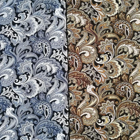 6 PCS Fat Quarters Fabric Bundles 18 inchx22 inch Cotton Quilting Fabric for Sewing Mask,Paisley Pattern...