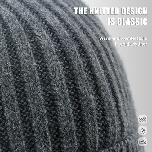 BAVST Hat for Men Knitted Beanie Women Winter Hats Men’s Stretchy Caps Outdoor Beanies Fleece Lined Ear Warmer...
