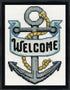 Design Works Crafts Welcome Anchor Counted Cross Stitch Kit, White...