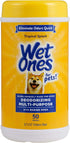 Wet Ones for Pets Deodorizing Multi-Purpose Dog Wipes With Baking Soda | Dog Deodorizing Wipes For All Dogs in Tropical Splash Scent, Wet Ones Wip...