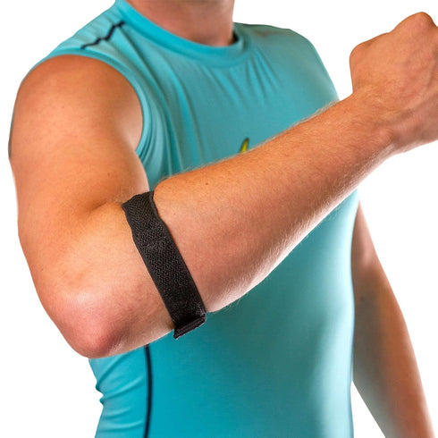 BraceAbility Epicondylitis Brace | Elbow Strap for Medial/Lateral Epicondyle Pain and Tendonitis Arm Compression Support Band for Men or Women (On...