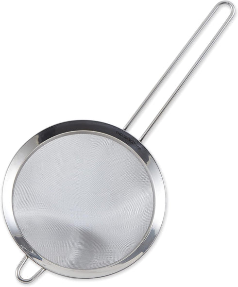 RSVP International Endurance Kitchen Collection, Stainless Steel Fine Mesh Conical Sieve/Colander, Multi-Purpose for Cooking, Baking, Loose Leaf T...