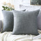 OTOSTAR Linen Throw Pillow Covers Set of 2 Decorative Square Pillowcases Cushion Covers 28x28 Inch for Home Decor Sofa Bedroom Car 70 x 70 CM Dark...