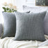 OTOSTAR Linen Throw Pillow Covers Set of 2 Decorative Square Pillowcases Cushion Covers 28x28 Inch for Home Decor Sofa Bedroom Car 70 x 70 CM Dark...