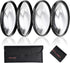 58mm Close-up Filter Set(+1,+2,+4,+10), Professional Macro Filter with Filter Pouch for Camera Lens...