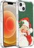 Vintage Santa Case Compatible with iPhone 15, Green Christmas Case for iPhone 15 for Teen Men Women, Unique Cool TPU Bumper Case Cover......
