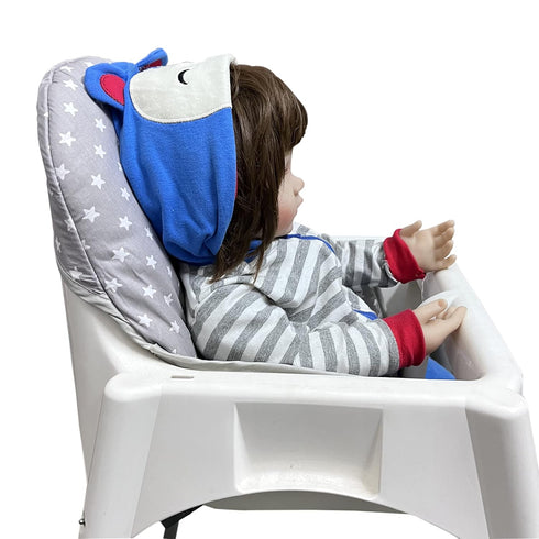 Cotton Seat Covers for IKEA Antilop Highchair,Cotton Surface and Cotton Padded,Forest Pattern Foldable Baby Highchair Cover for IKEA Child Chair C...