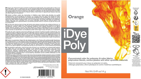 Jacquard iDye Fabric Dye 14 Grams- Poly Orange...