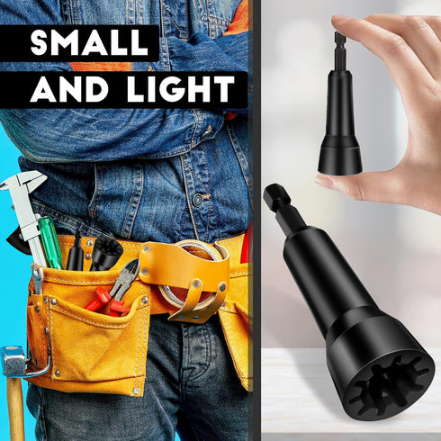 Wire Twister Tool, Twist Wire Connector Socket, Wire Connector Driver with 1/4" Chuck, Wire Nut Twister for electricians(3 Pack-black,red,blue)...