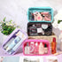 Hushee 4 Pcs Clear Nylon Makeup Bag for Women Christmas Gifts Preppy Cosmetic Bag PVC Travel Toiletry Bag Zipper Pouch Waterproof Storage Organize...