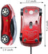 PCTC Cool Sport Car Shape USB Wired Optical Mouse for Laptop or Office Desktop,Ergonomic,1000DPI 2 Headlights 3 Buttons Office Home School Gift (R...
