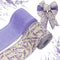 Lavender Wired Edge Ribbon Purple Flower Craft Ribbon Spring Summer Floral Fabric Ribbon for Wreath Bow Making DIY Crafts Wrapping Party Decor Sup...