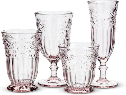 Abbott Collection 27-Desiree/GOB Flower Wine Goblet...