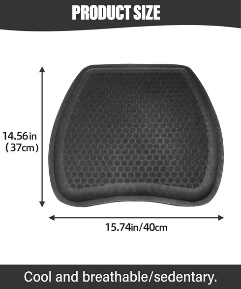 Gel Seat Cushion,Gel Seat Cushion for Long Sitting,Cooling Truck Seat Cushion Breathable Car Seat Cushion,Honeycomb Design Egg Cushion Chair Pad,S...