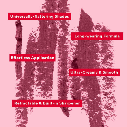 Mirabella Line & Define Lip Definer Lip Pencil, Smoothing & Moisturizing Retractable Lip Liner with Long-Lasting & Ultra-Creamy Formula, Antioxida...